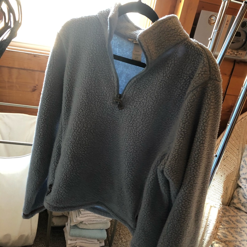 Fuzzy L.L bean sweatshirt/coat